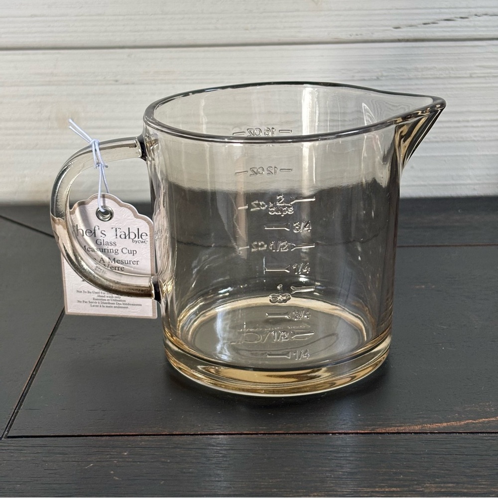 CWC Chef’s Table Yellow Glass Measuring Cup 16oz ~ 2 Cups NEW - Picture 4 of 9